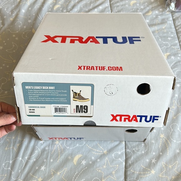 XTRATUF Men's 6" Legacy Ankle Deck Boot, Brown (size : 9) - Picture 7 of 9